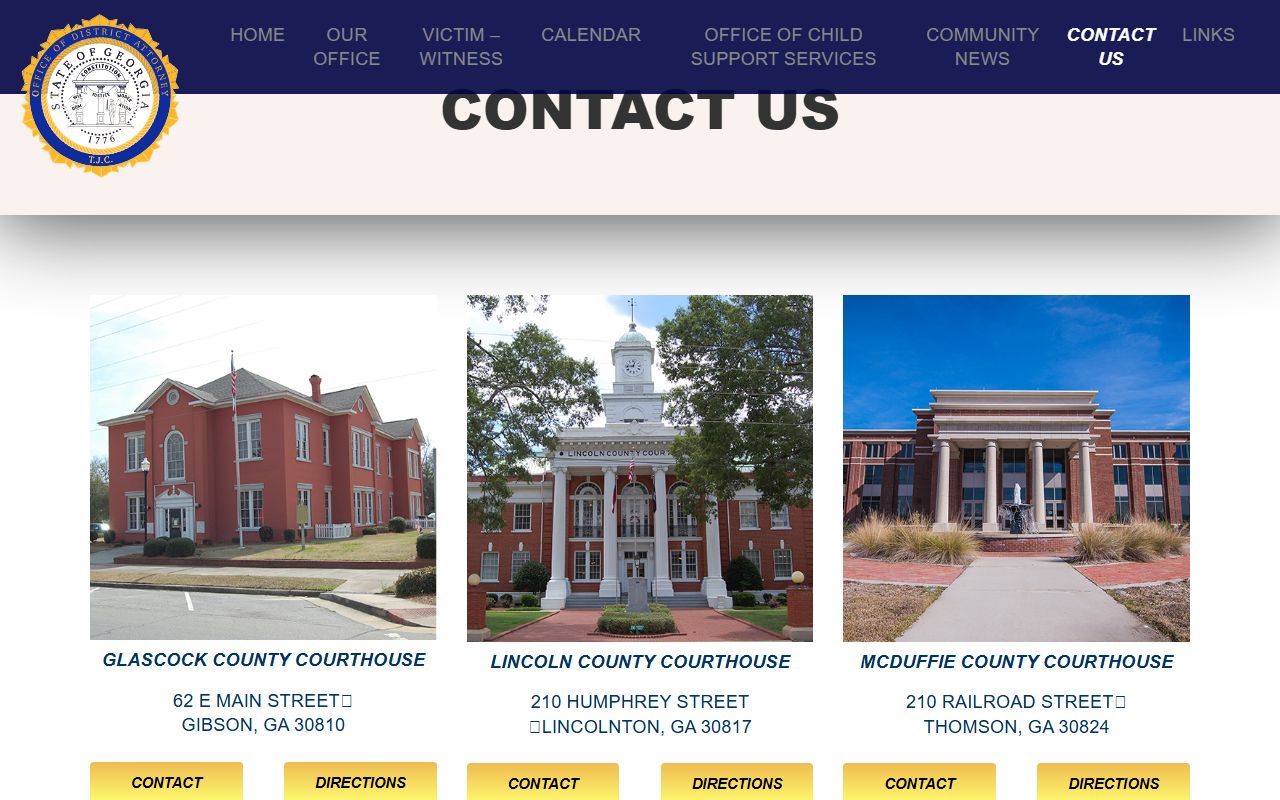 Wilkes County criminal court records Toombs DA contact page