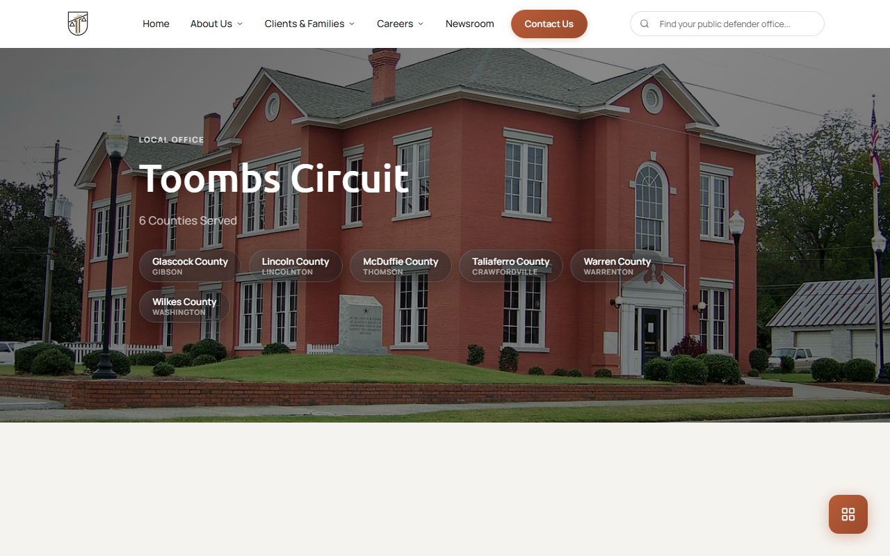 Wilkes County criminal court records Toombs Circuit Public Defender