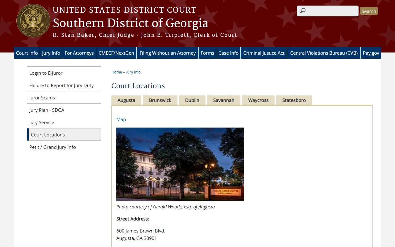 Wilkes County Superior Court records separate from federal district court locations