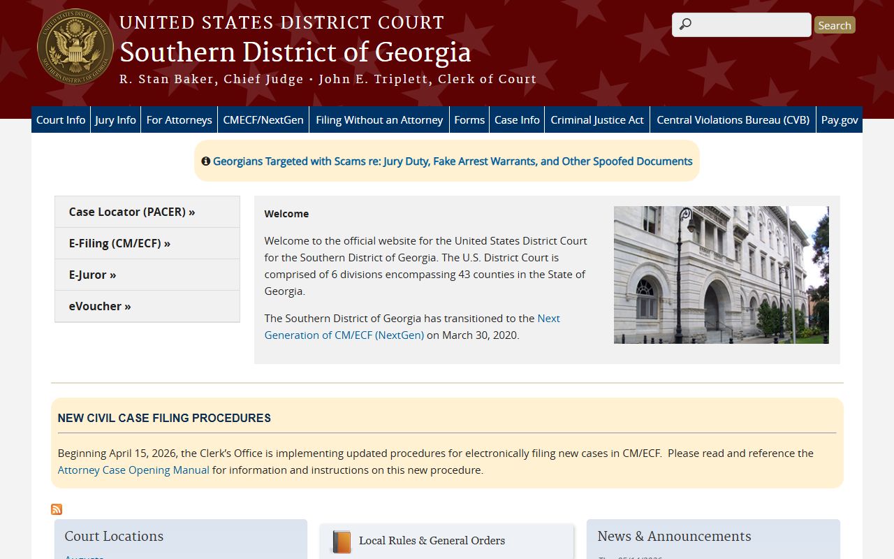 Wilkes County Superior Court records and federal district court distinction