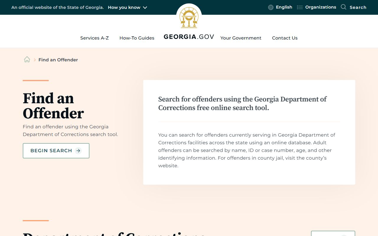 Wilkes County inmate records Georgia offender search guide
